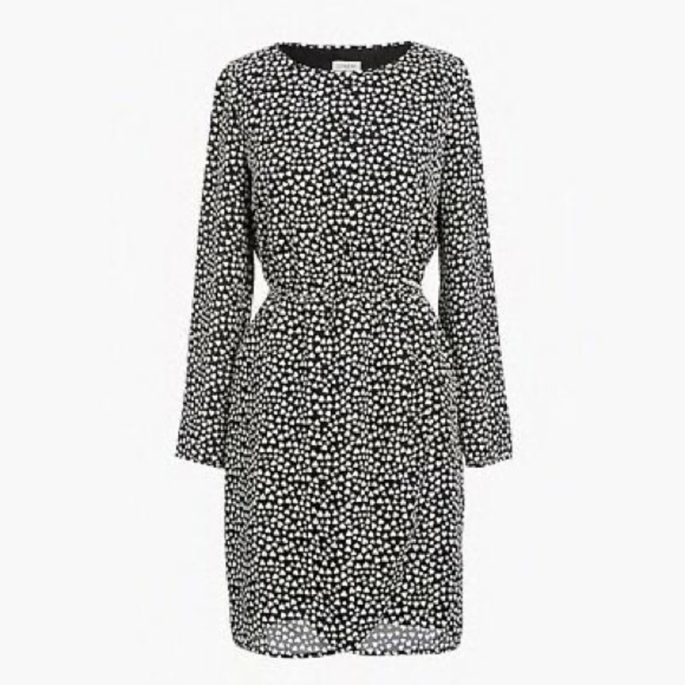 J Crew Heart Print Tulip Hem Dress